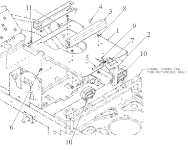 Seat Pan Diagram and Parts List for ZTXS4-54KH (47RSCAB7A10)(2023) Cub Cadet Lawn Tractor